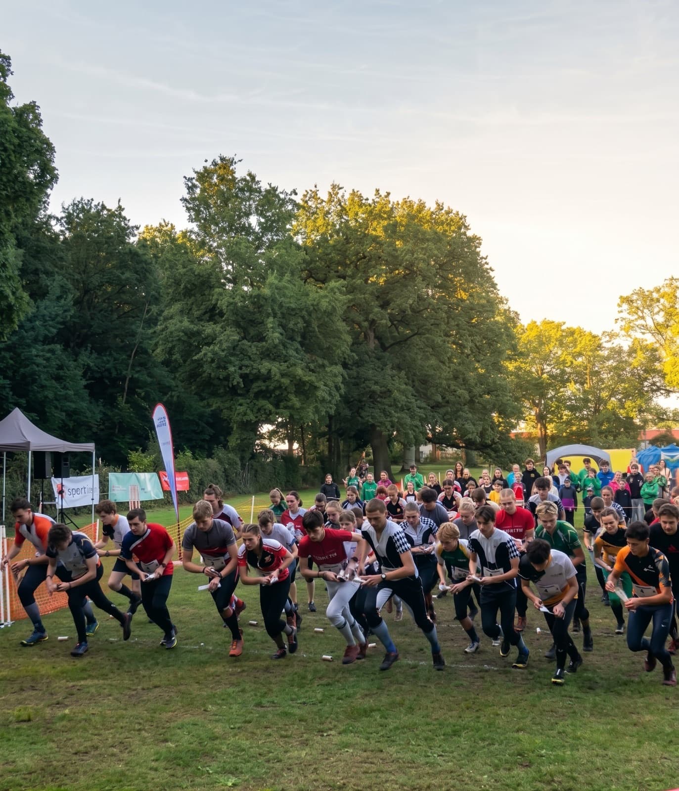 Massenstart bei einem OL-Wettkampf